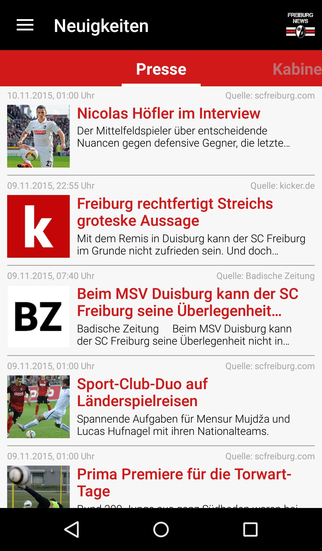 SCF News - Mein SC
