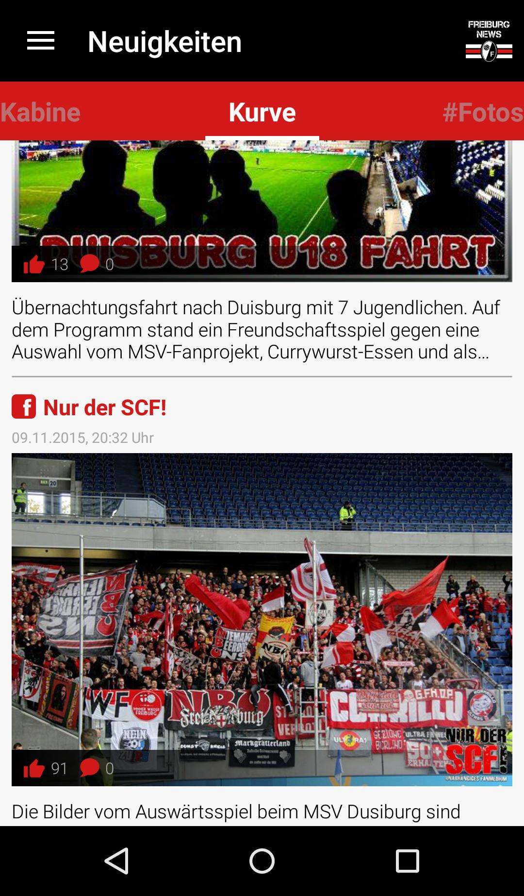 SCF News - Mein SC