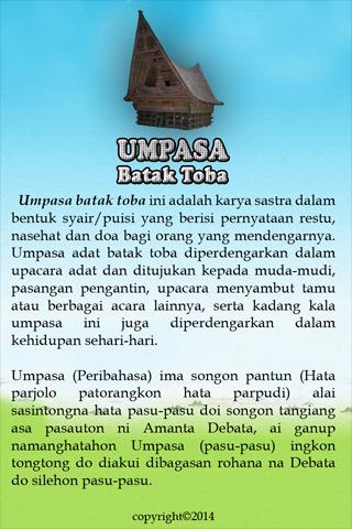 Umpasa Batak Toba