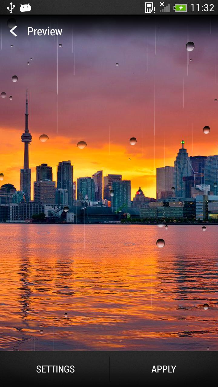 Water Drops Live Wallpaper