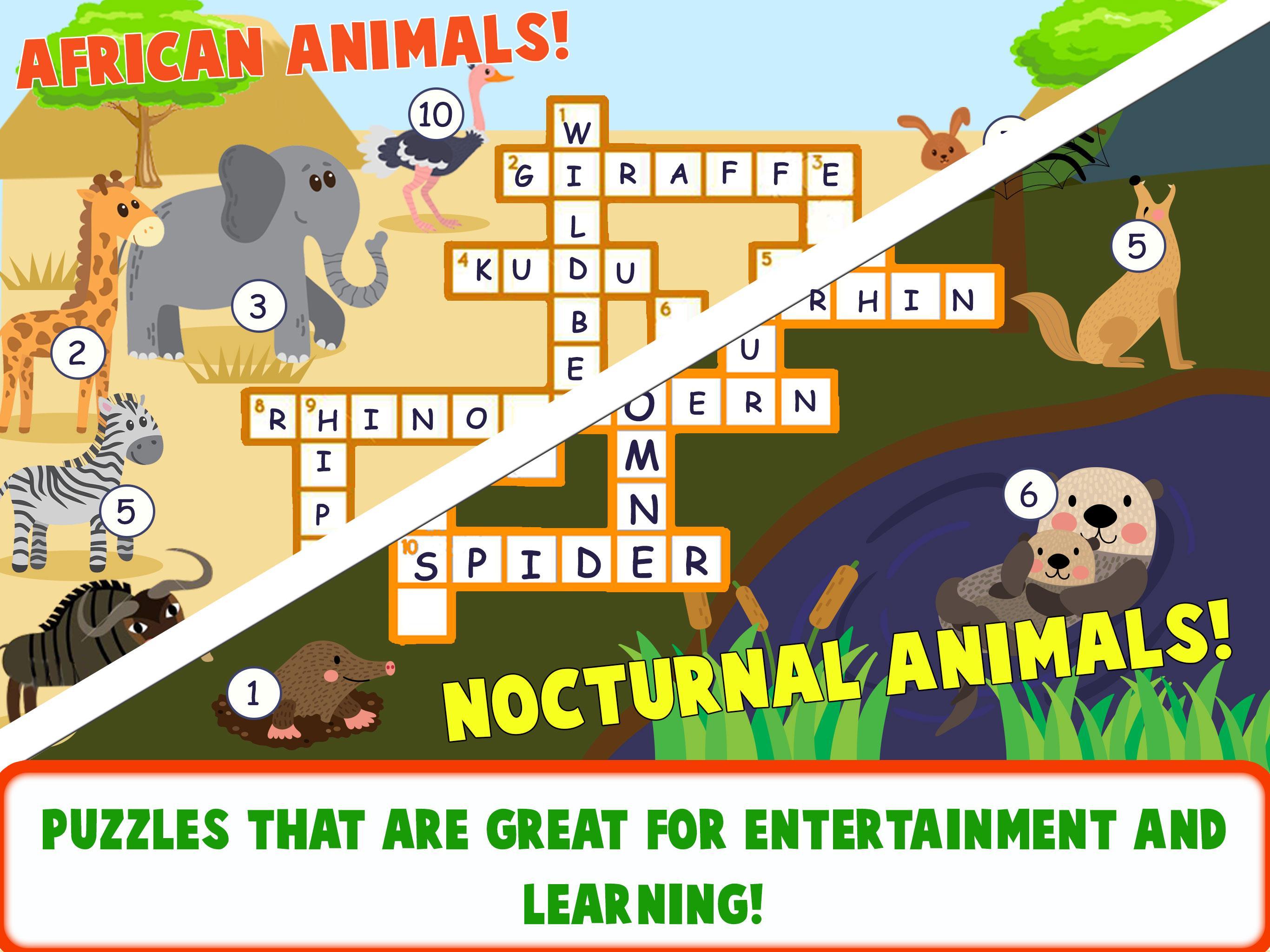 Kids Crossword - Word Games