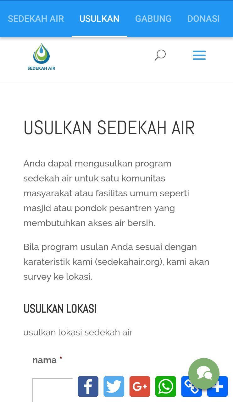 sedekah air