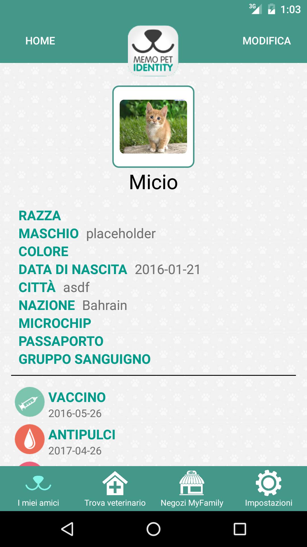 MEMO PET ID