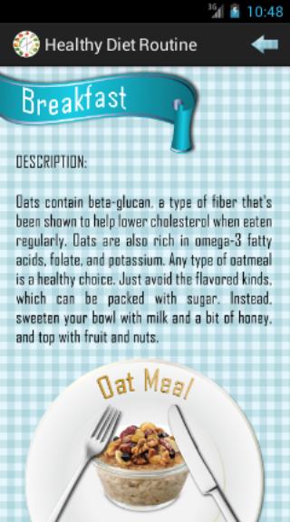 Healthy Diet Routine