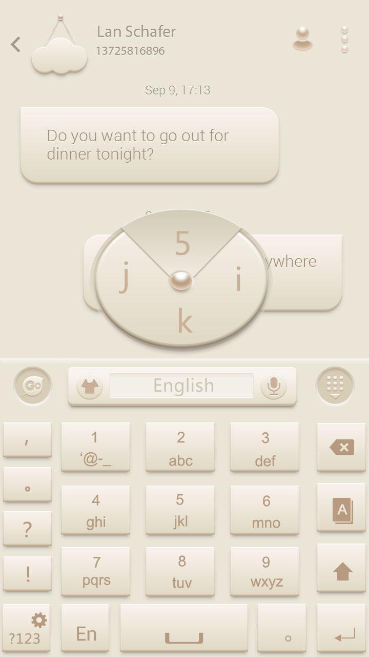 Interface GO Keyboard Theme