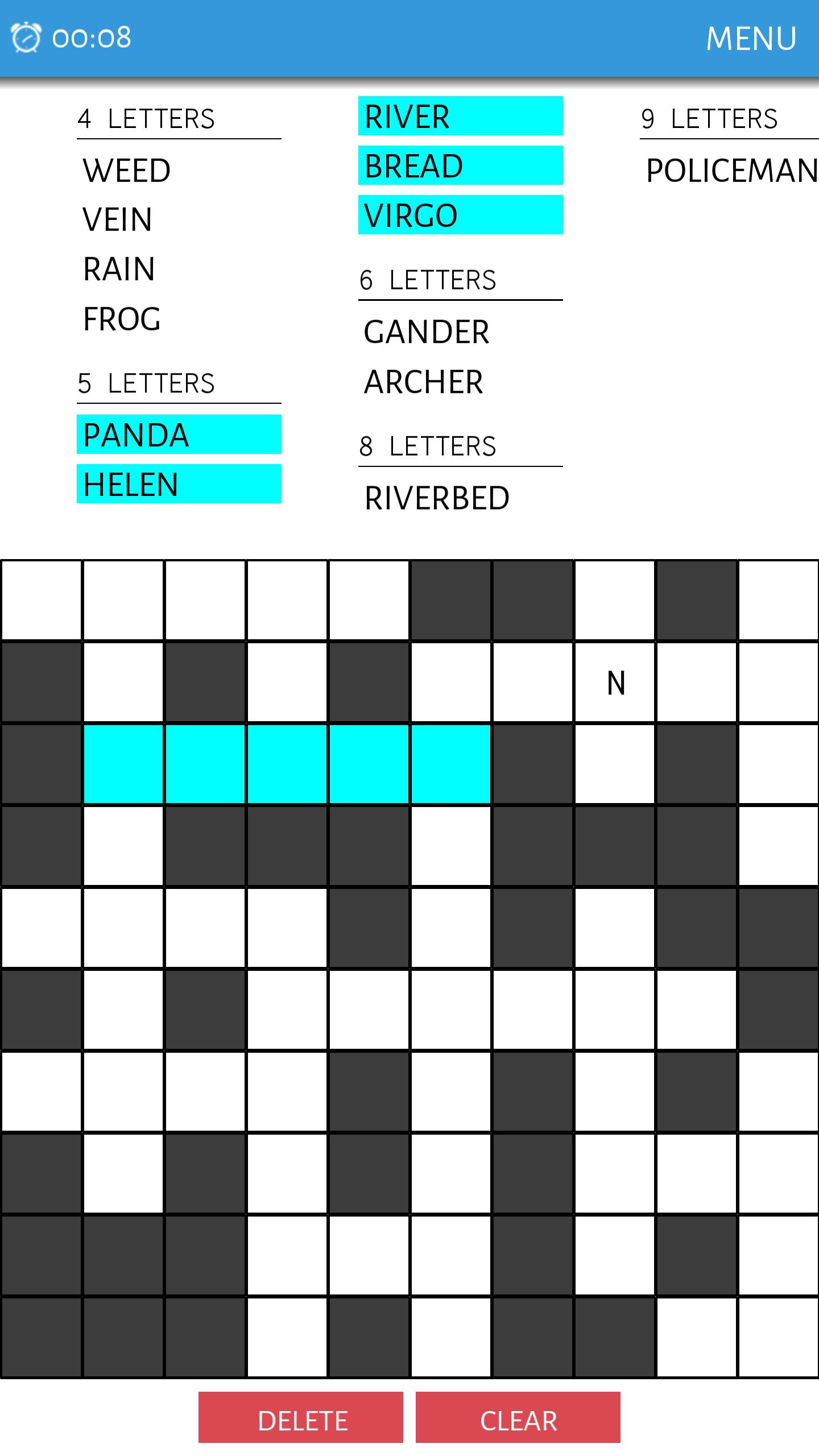 Crossword Fit - Word fit game