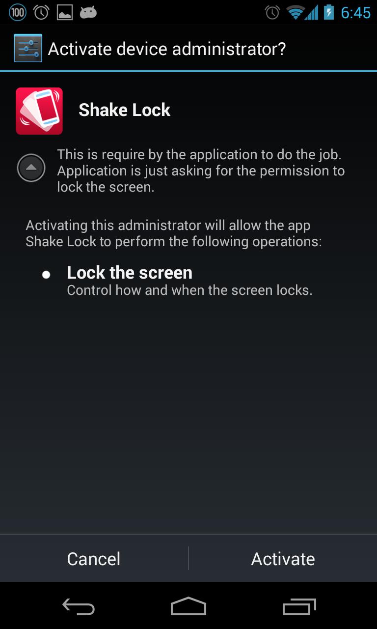 ShakeLock No ads (Reformed)