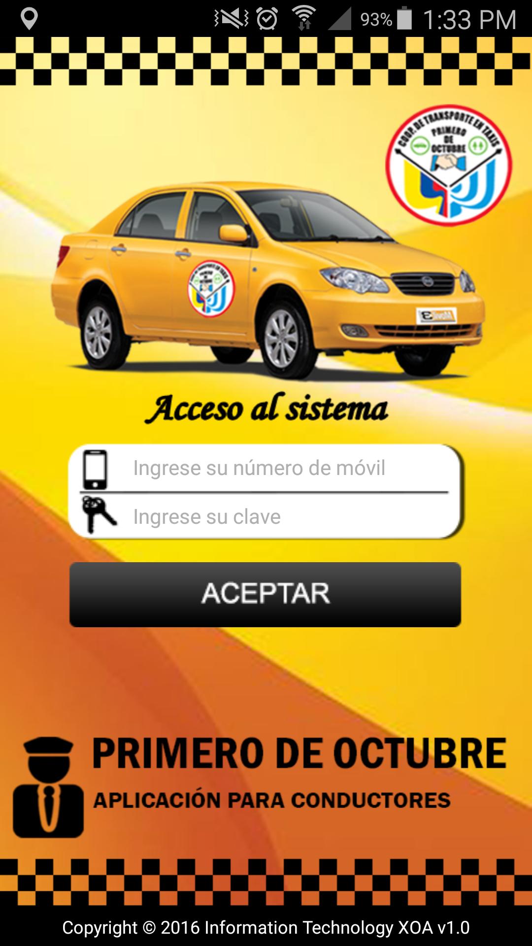 1ro de Octubre Conductor