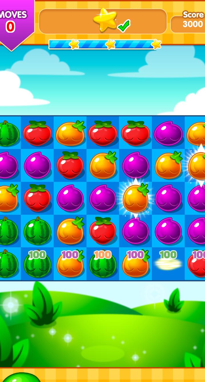 Fruit Juice match 3 game