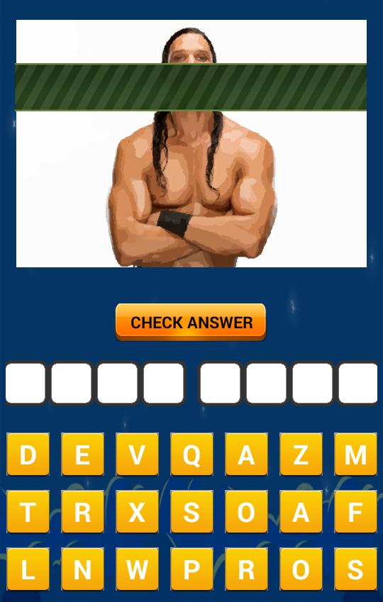 Wrestler Quiz Game