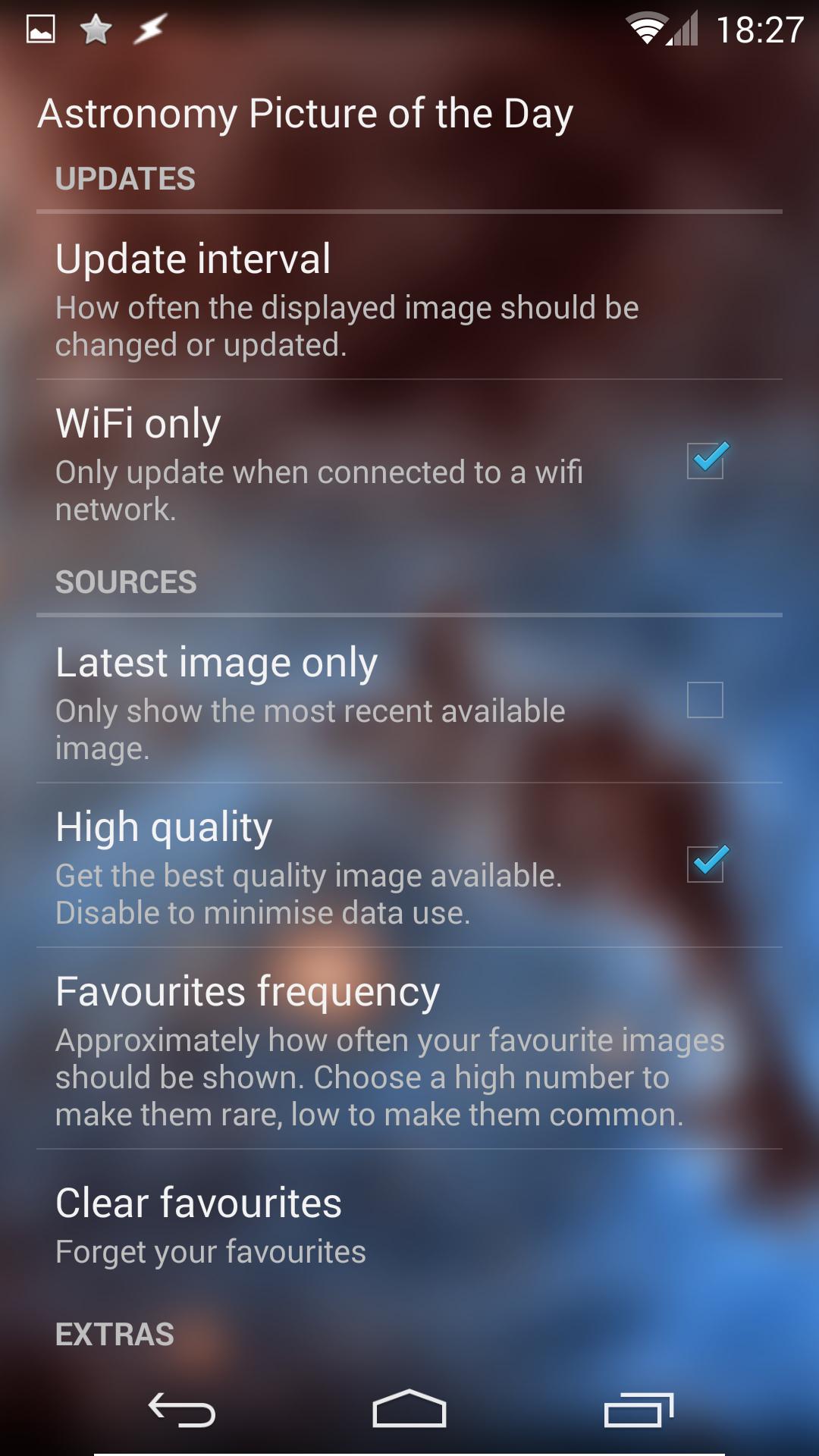 APOD extension for Muzei