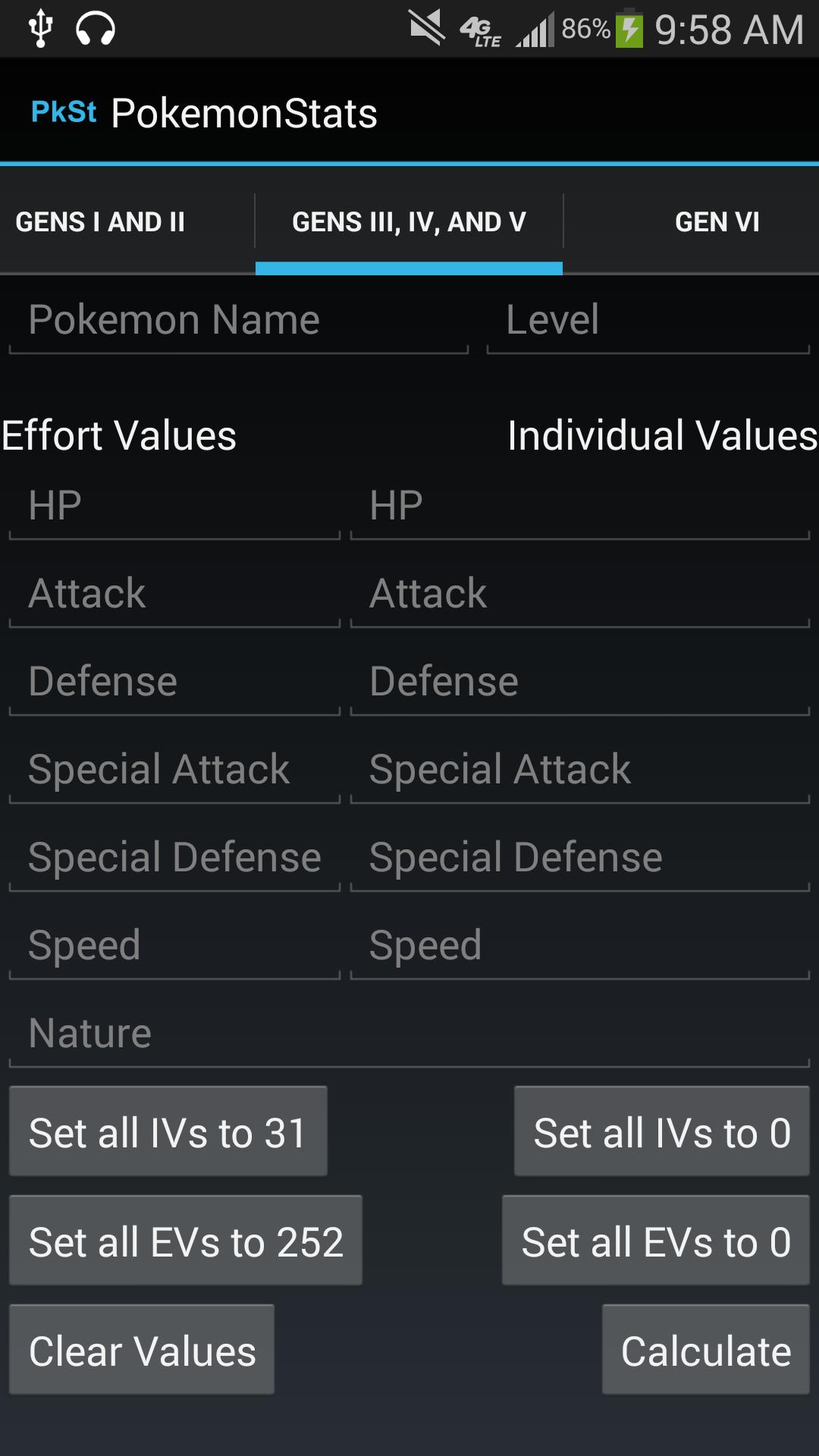 Pokemon Stat Calculator [Beta]