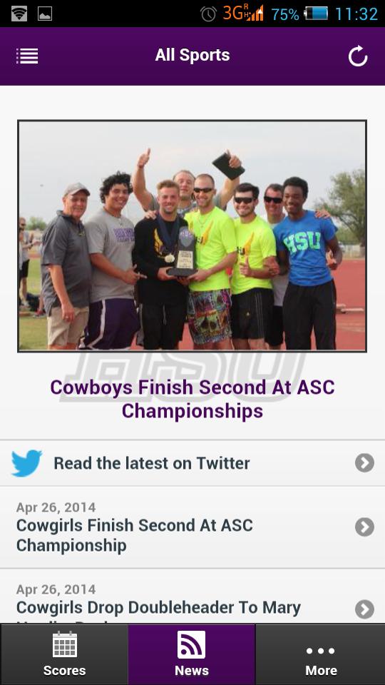 HSU Athletics Front Row