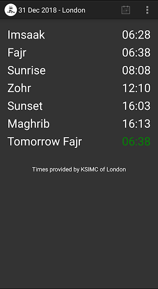 UK Shia Salaat Times
