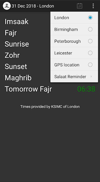 UK Shia Salaat Times