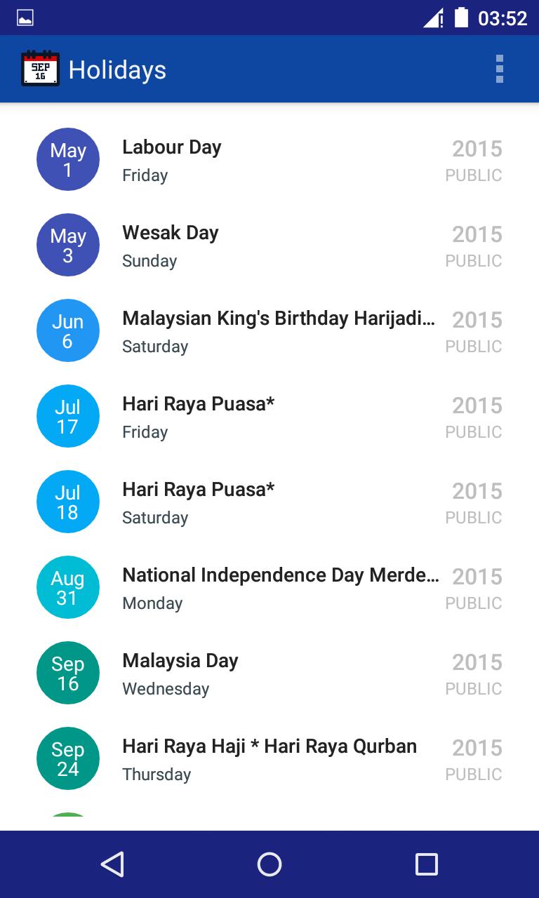 Malaysia Public Holiday 2020