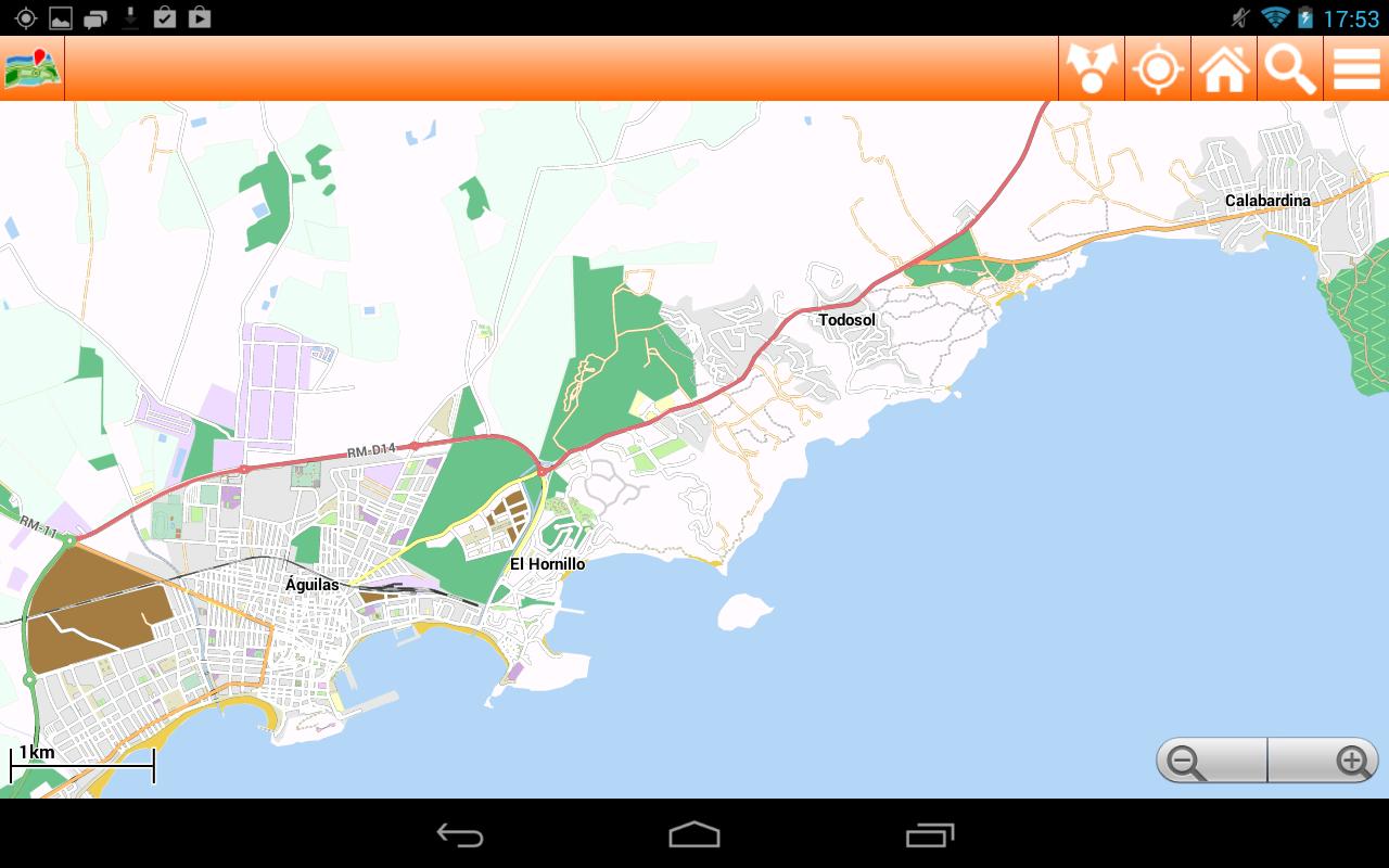 Costa Calida Offline mappa Map