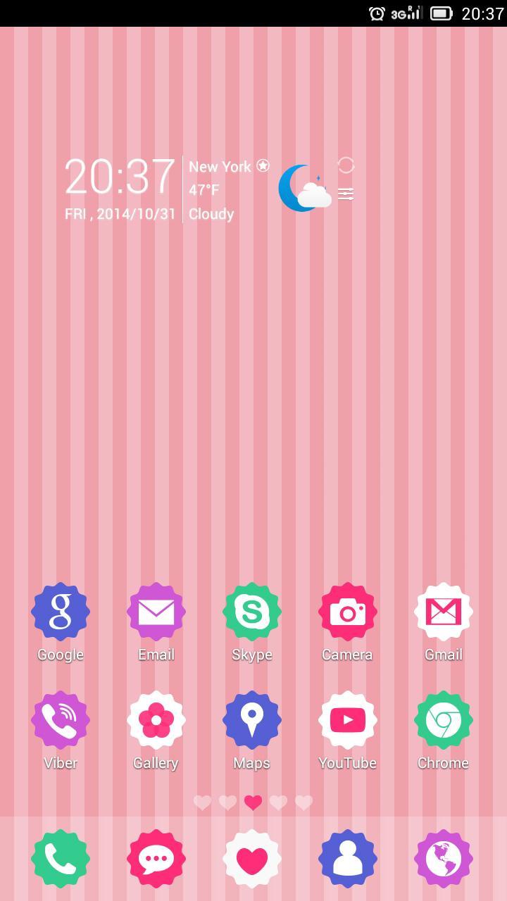 GoCute Free Go Launcher Theme