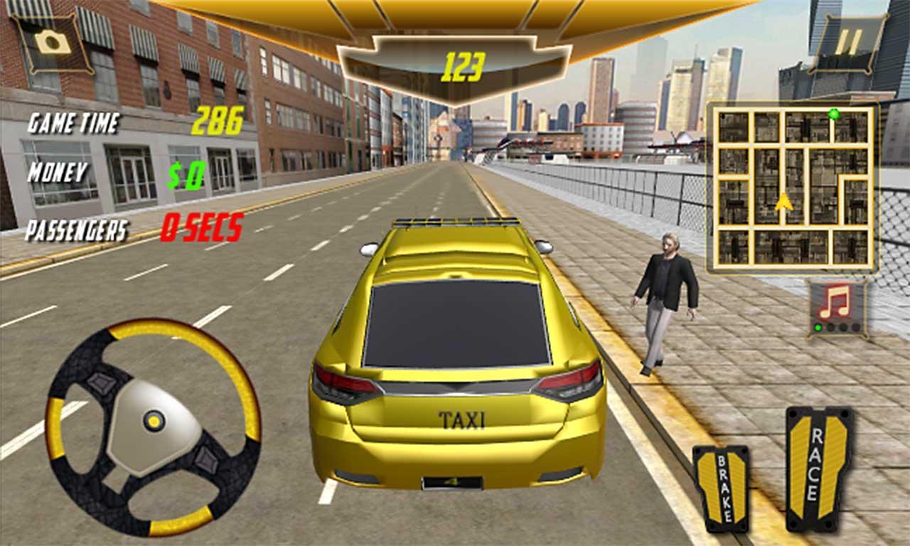 Holiday Rush Hour Taxi Cab