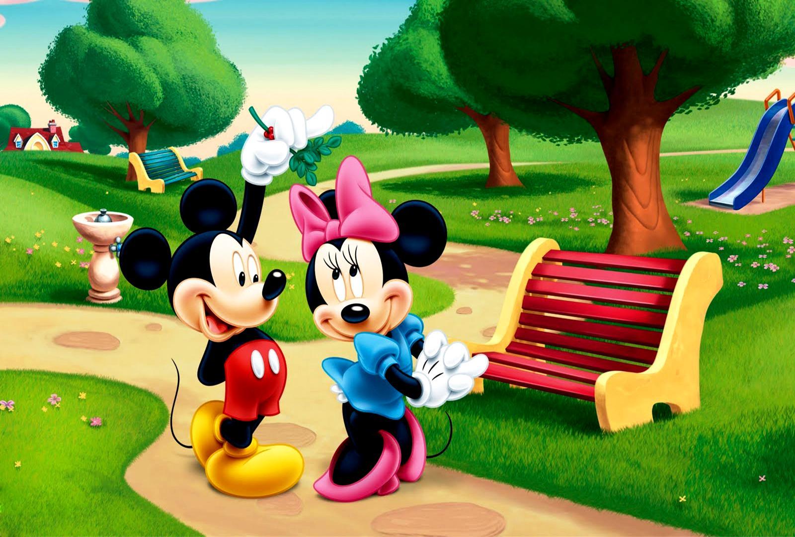 Cute Wallpaper Mickey and Minnie Mouse HD