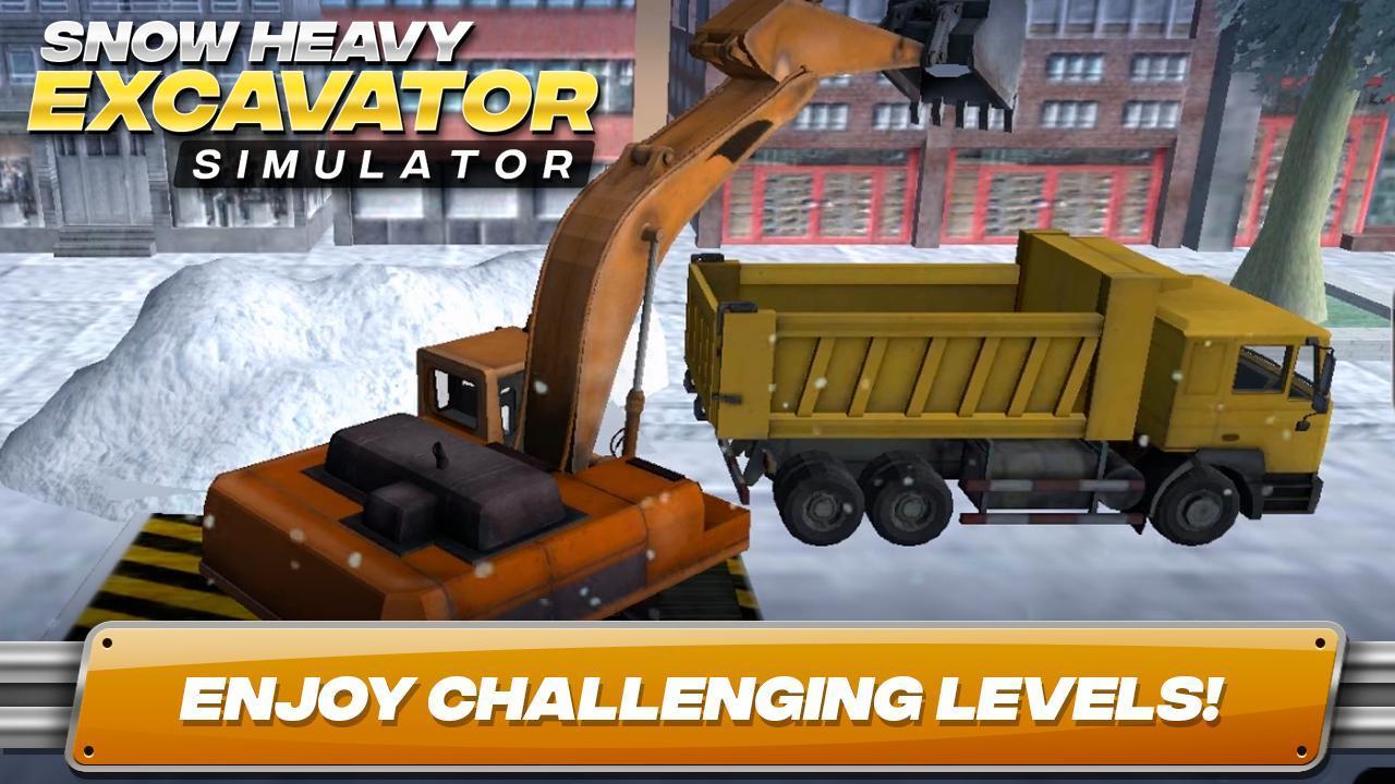 City Snow Excavator Simulator 3D