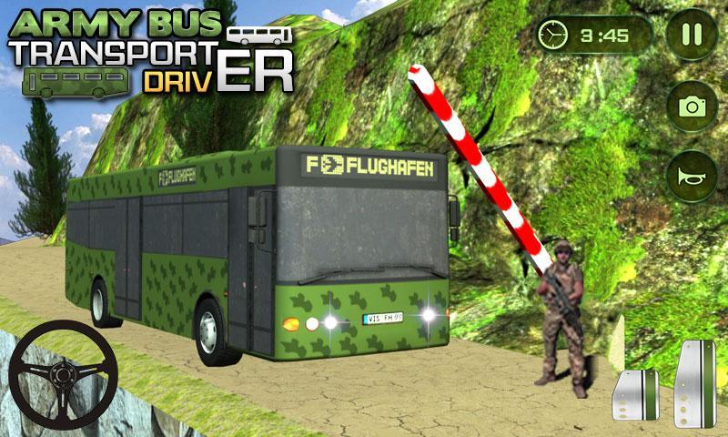 Army Bus: Military Coach Driving Game