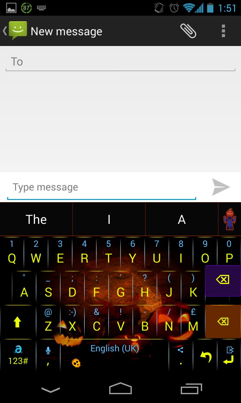 Adaptxt Phone Halloween theme