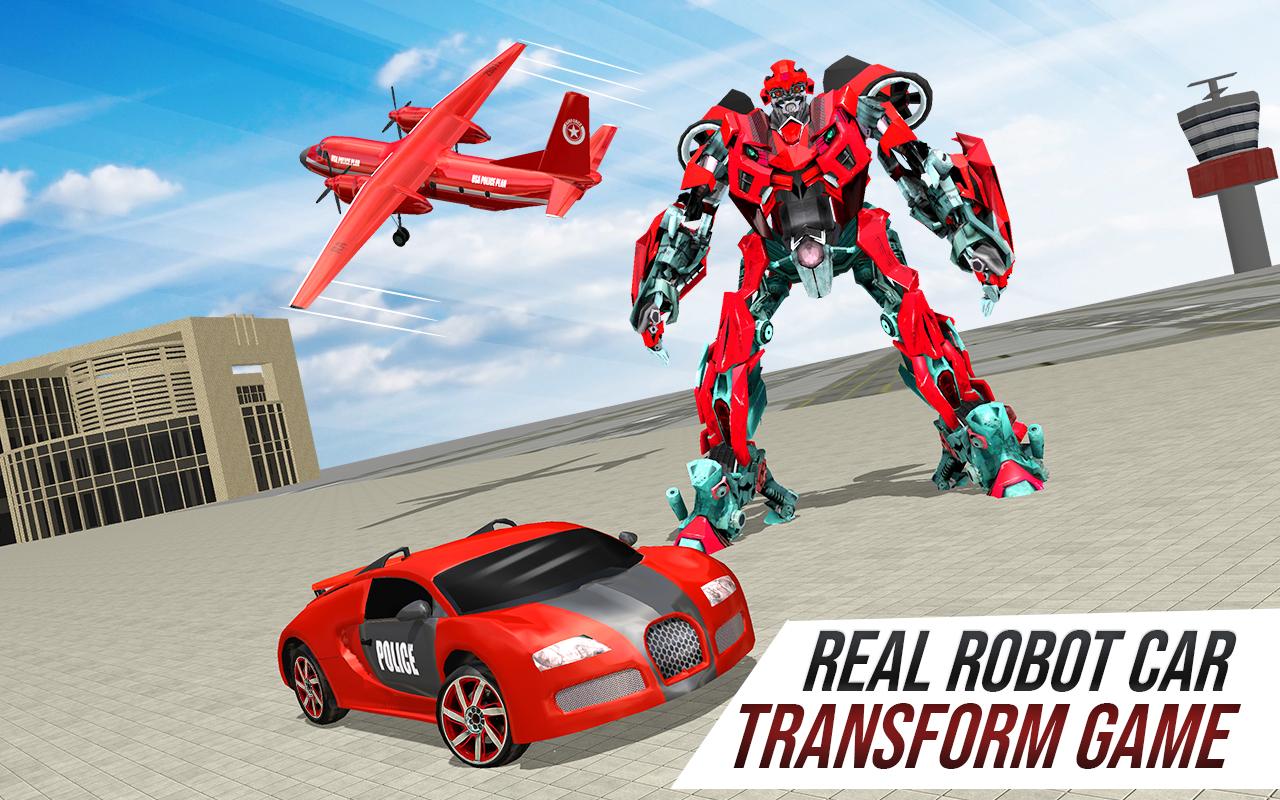 Police Car Robot Transform Sim