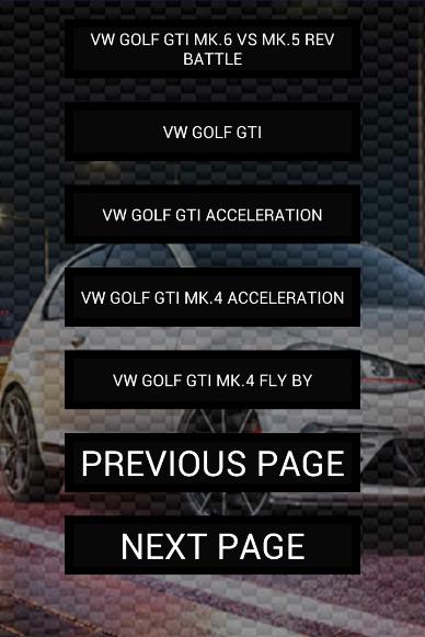 Engine sounds of Golf GTi