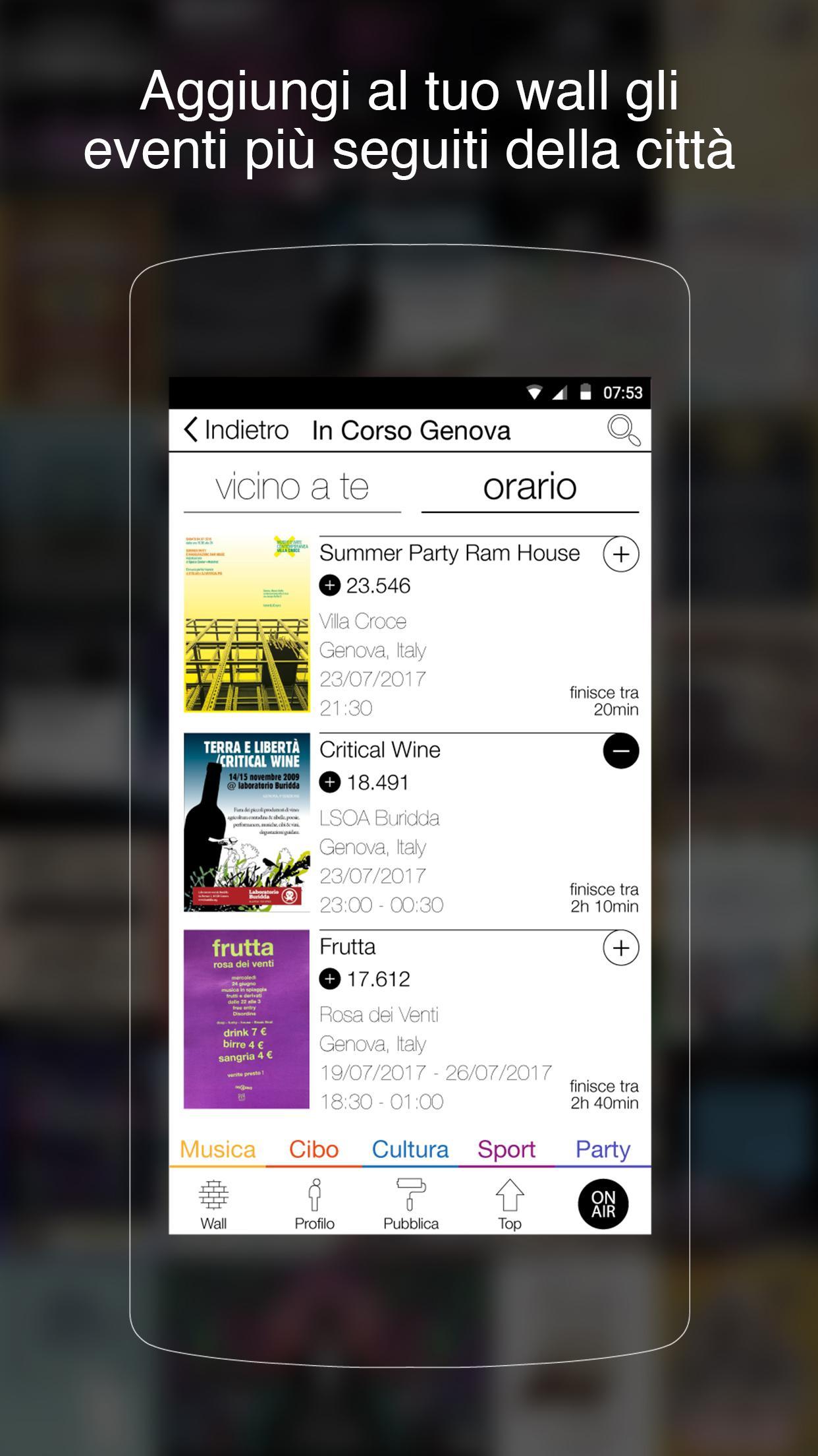 wall:in - Eventi Genova e Provincia