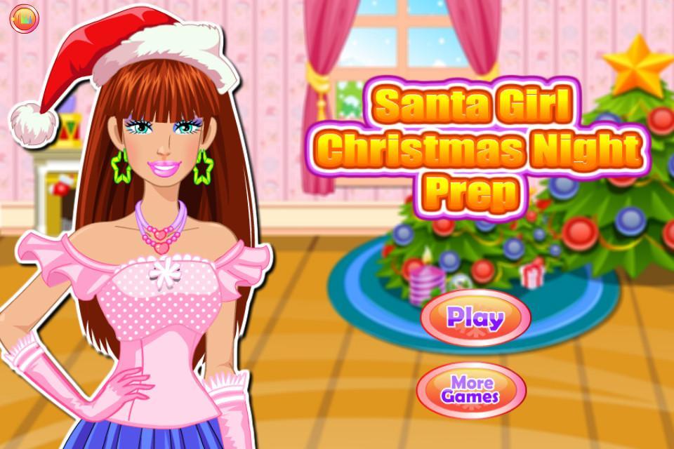 Santa Girl Christmas Night