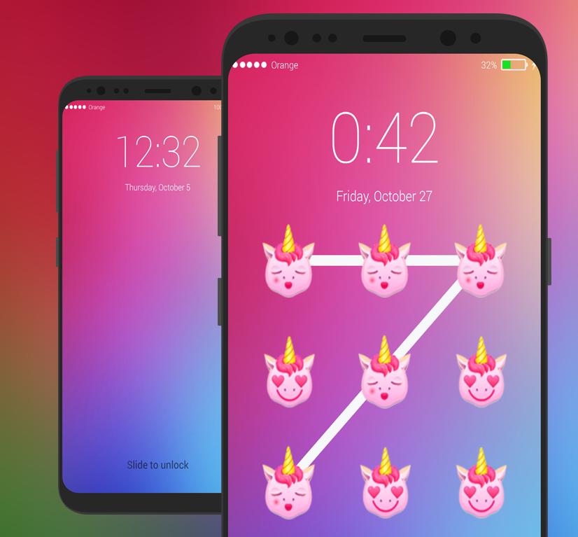 Pony Lock Screen Little UNICORN Emoji