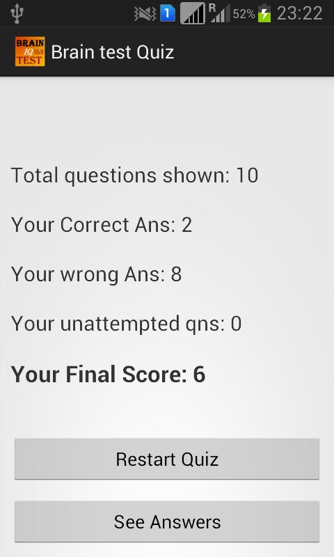 Brain IQ Test Quiz in Hindi