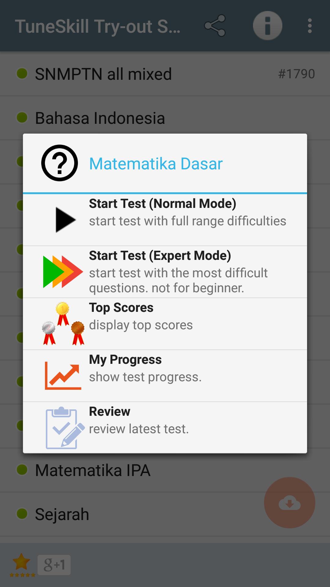 TuneSkill SBMPTN 2017/2018