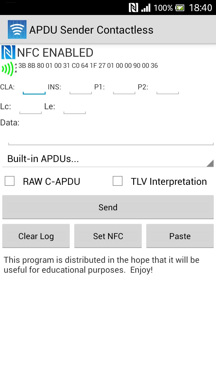 APDU Sender Contactless