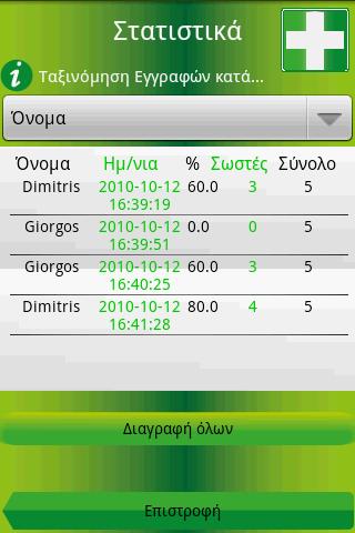 Quiz First Aid Greek