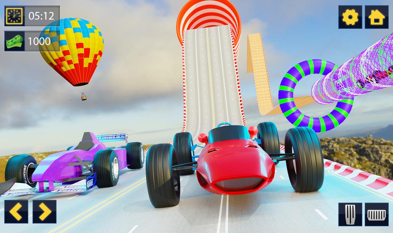 Impossible Formula Car Racing Stunt New Free Games