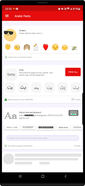 Cute Arabic Fonts for FlipFont