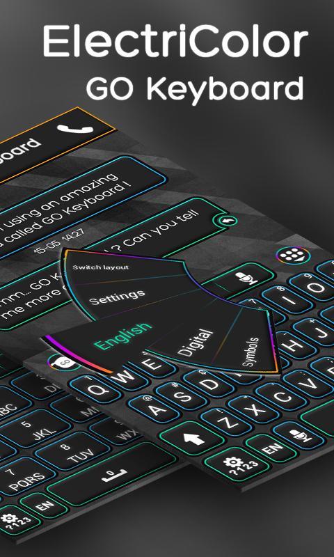 GO Keyboard ElectriColor Theme