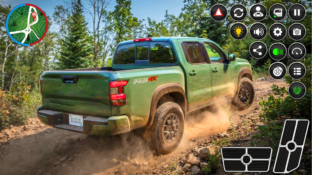 Uphill GMC Pickup Truck Drive