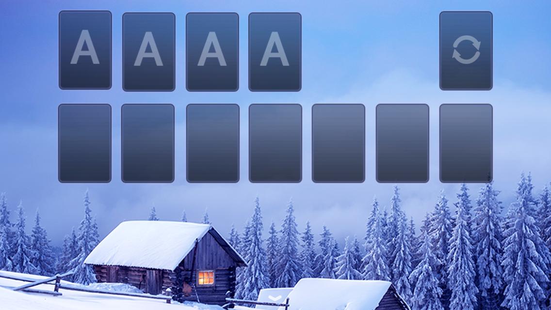 Solitaire Snowy Village Theme