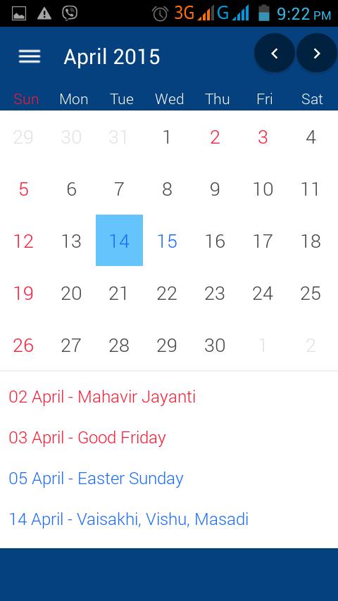Indian Calendar