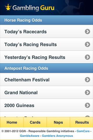 RaceGuru Odds Comparison
