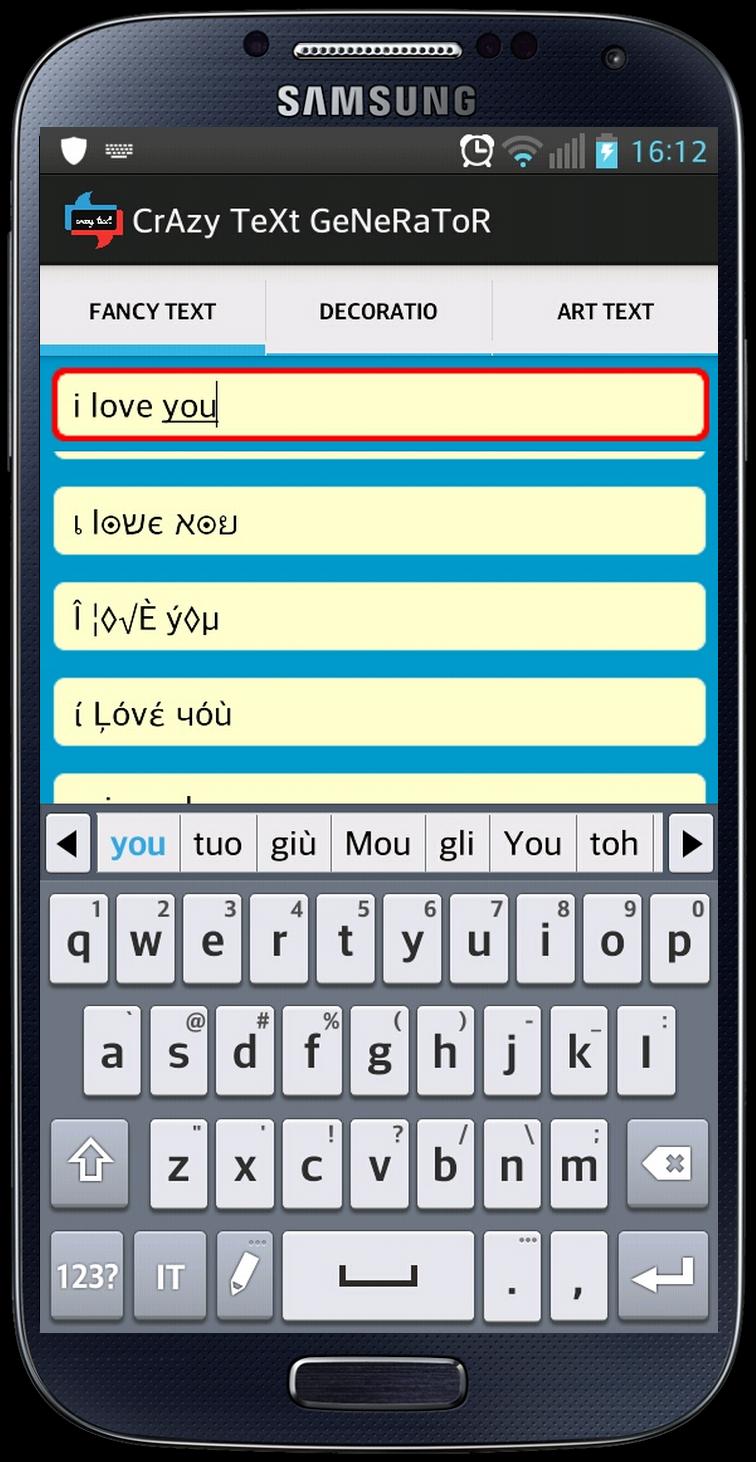 CrAzy TeXt for WhatsApp chat