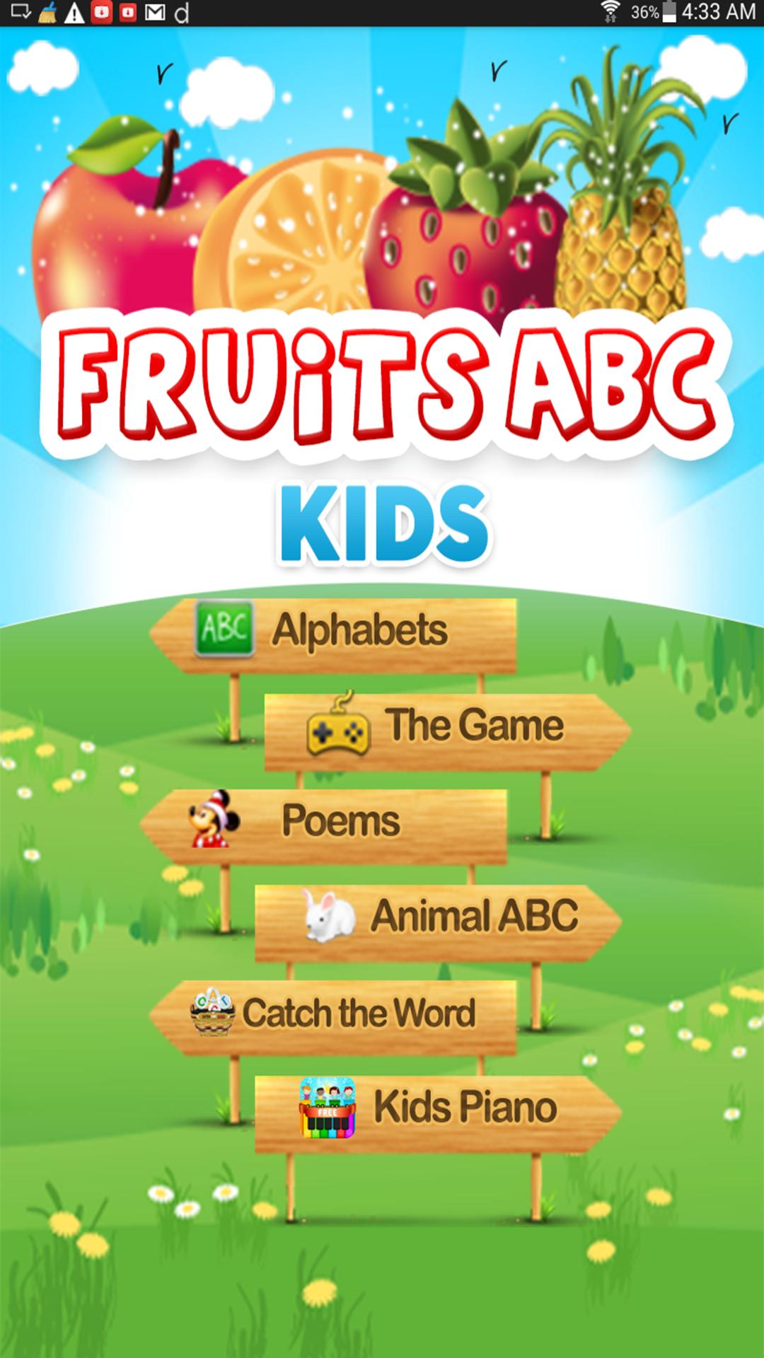 Kids ABC Fruits