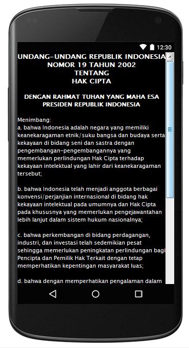 UU HAK CIPTA NO. 19 TAHUN 2002