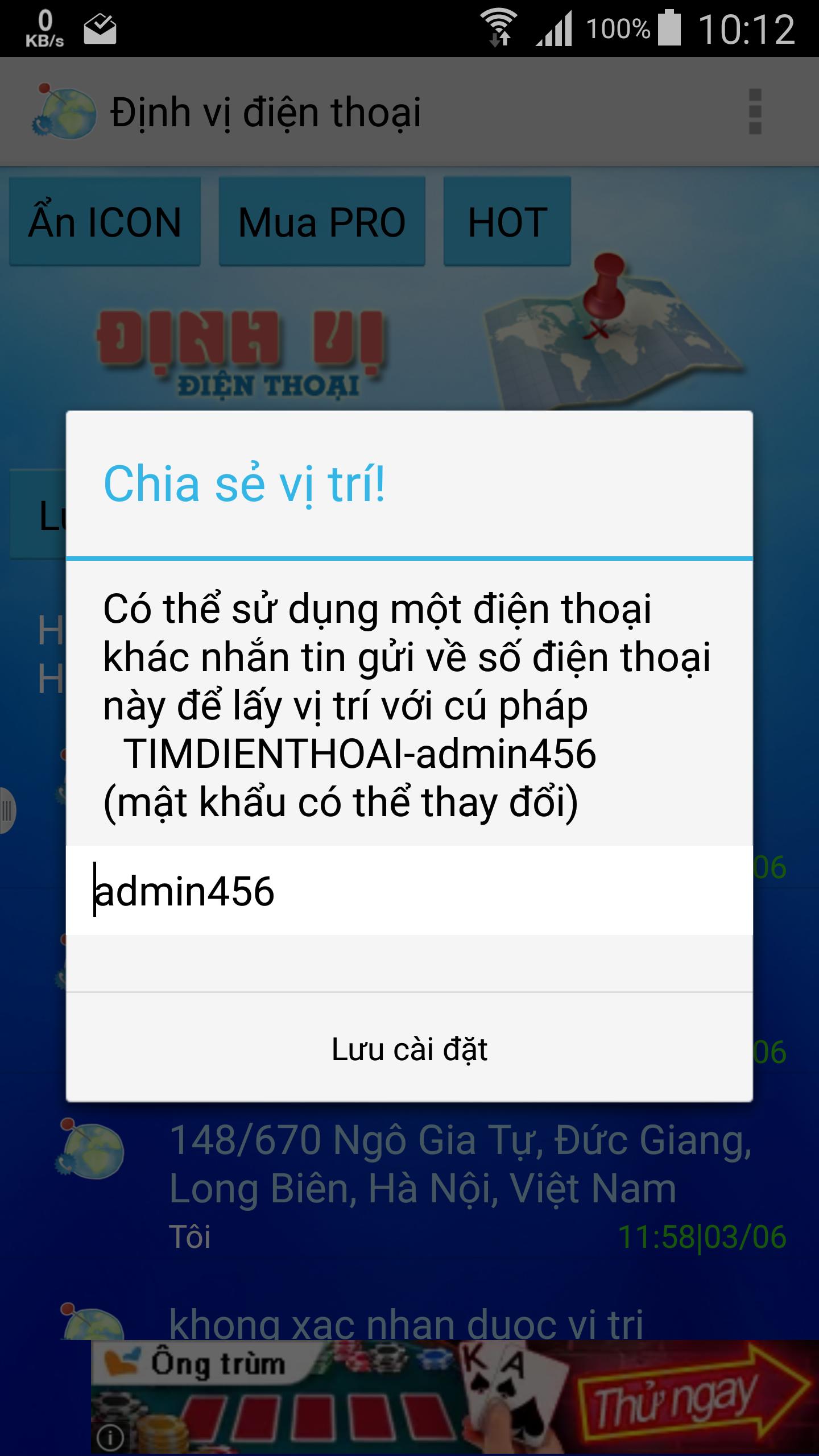 Dinh vi dien thoai | Giam sat