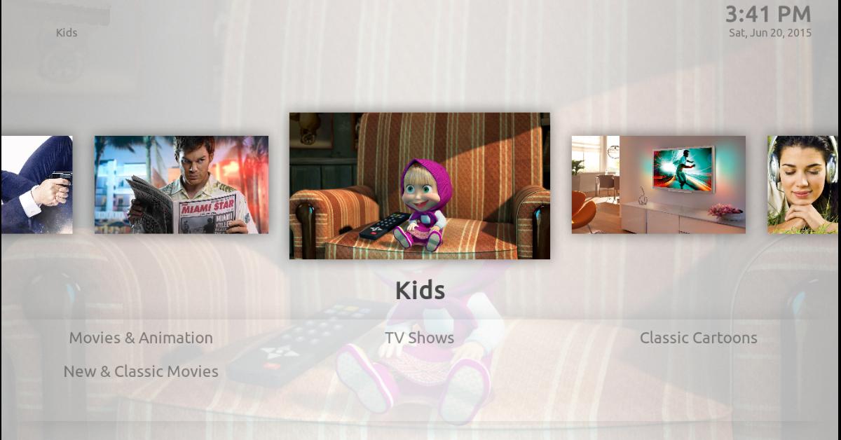 Kodi control center