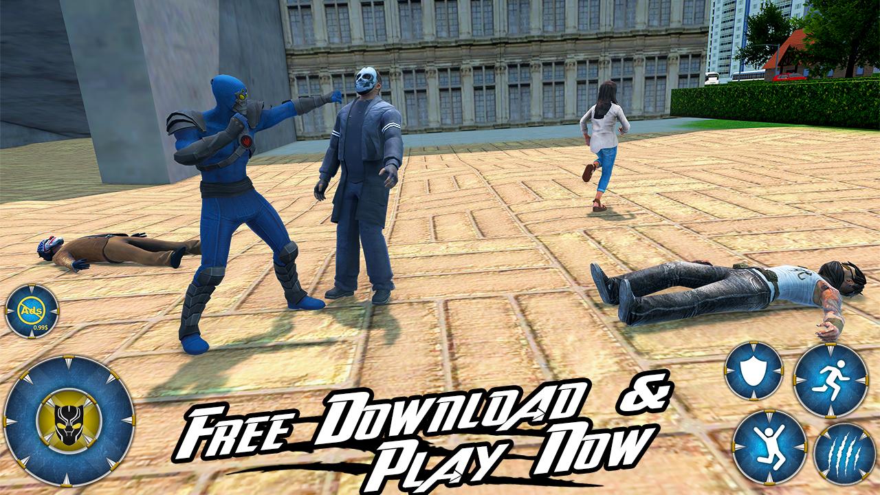 Panther Hero Multi Crime City Battle Game