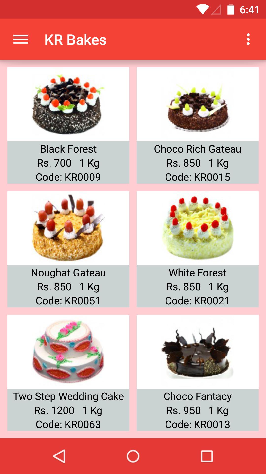 KR Bakes M-Cake Order